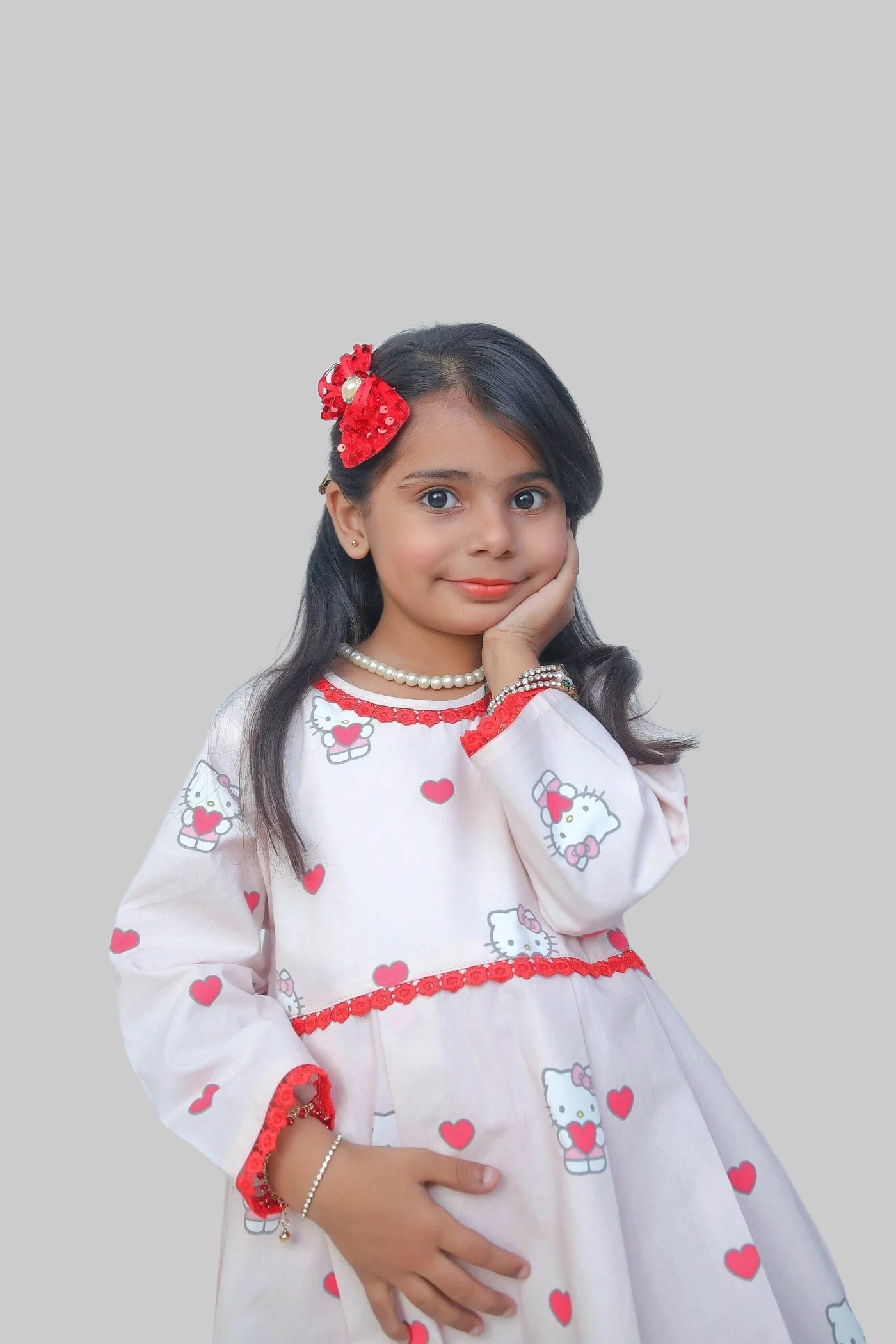 Urban Cut Printed 2 Piece Set Hello Kitty Print- Stitched (Shirt  Trouser)