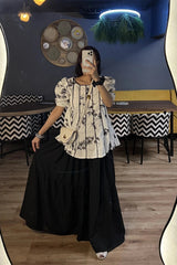 Urban Cut-Cotton Printed Shirt-C0242