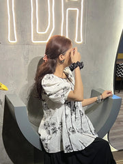 Urban Cut-Cotton Printed Shirt-C0242