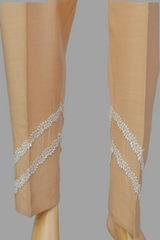 Urban Cut Linen Viscose Fabric  Stitched Trouser with Wave Laces