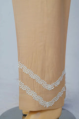 Urban Cut Linen Viscose Fabric  Stitched Trouser with Wave Laces