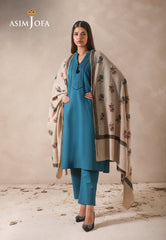 Asim Jofa Shawl Ajhs-16 Floral Hand Embroidered Shawl 1 Pc