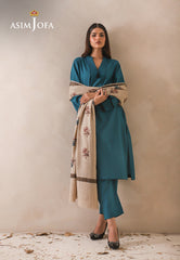 Asim Jofa Shawl Ajhs-16 Floral Hand Embroidered Shawl 1 Pc