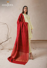 Asim Jofa Shawl Ajhs-12 Zari Border Jacquard Shawl 1 Pc