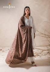 Asim Jofa Shawl Ajhs-02 Paisley Pattern Jacquard Shawl 1 Pc
