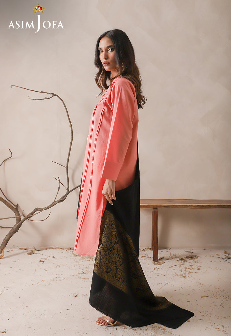 Asim Jofa Shawl Ajhs-01 Zari Border Shawl 1 Pc