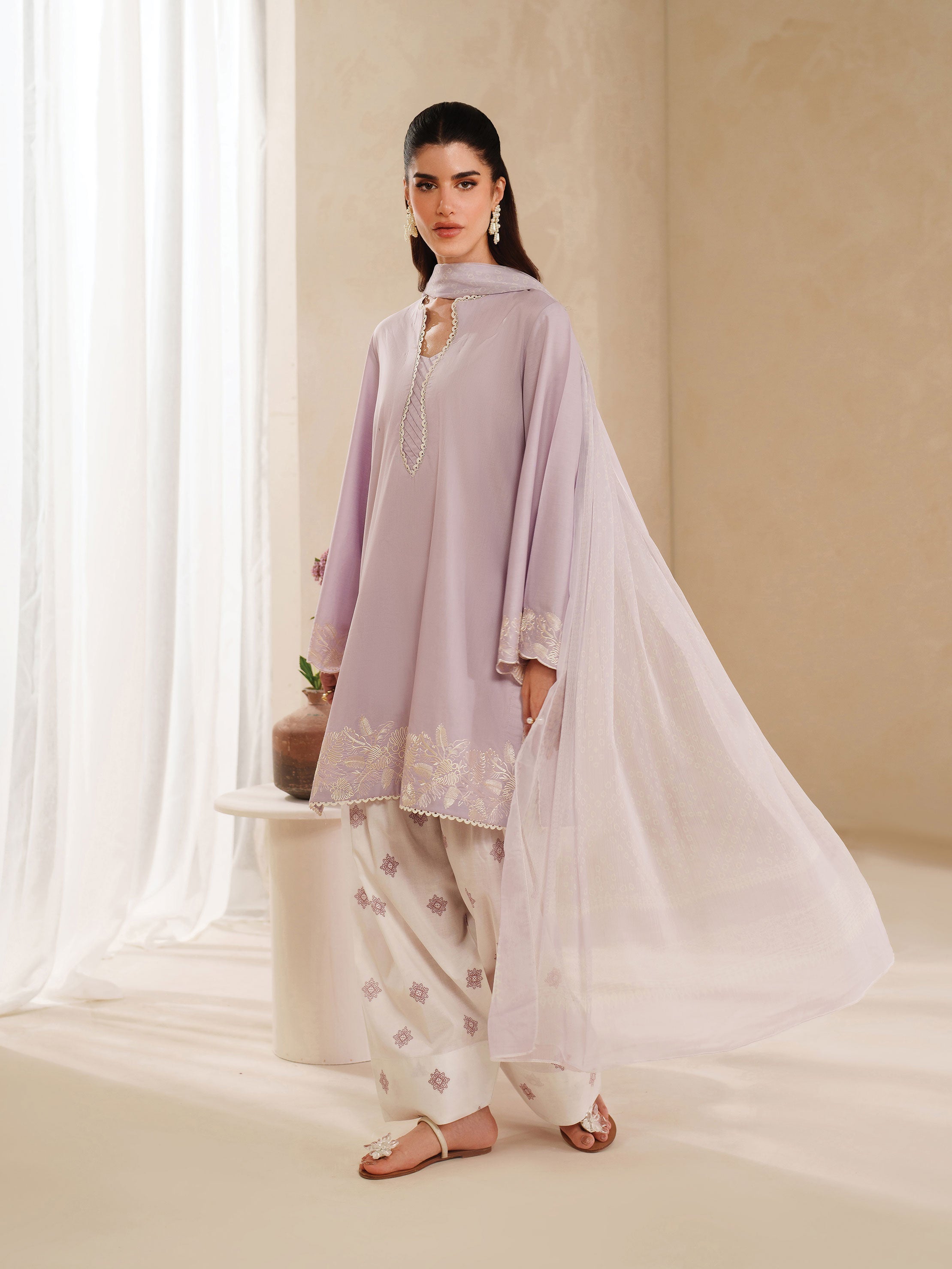 Ayra Solids by Garnet Stitched 3 Piece Collection'2025-Insignia