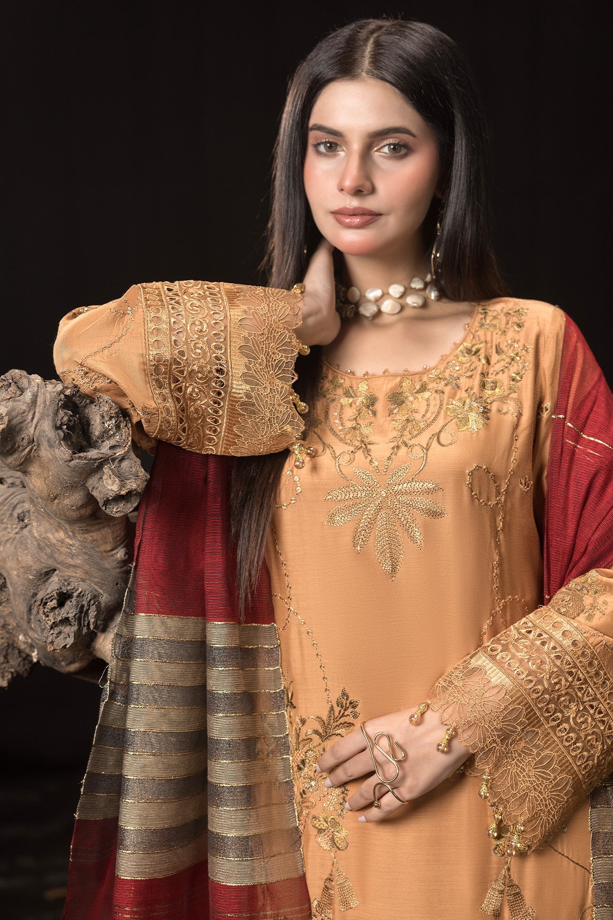 Gulzar e Dil By Imrozia Stitched 3 Piece Winter Collection'2025-I.P-101 Firdous