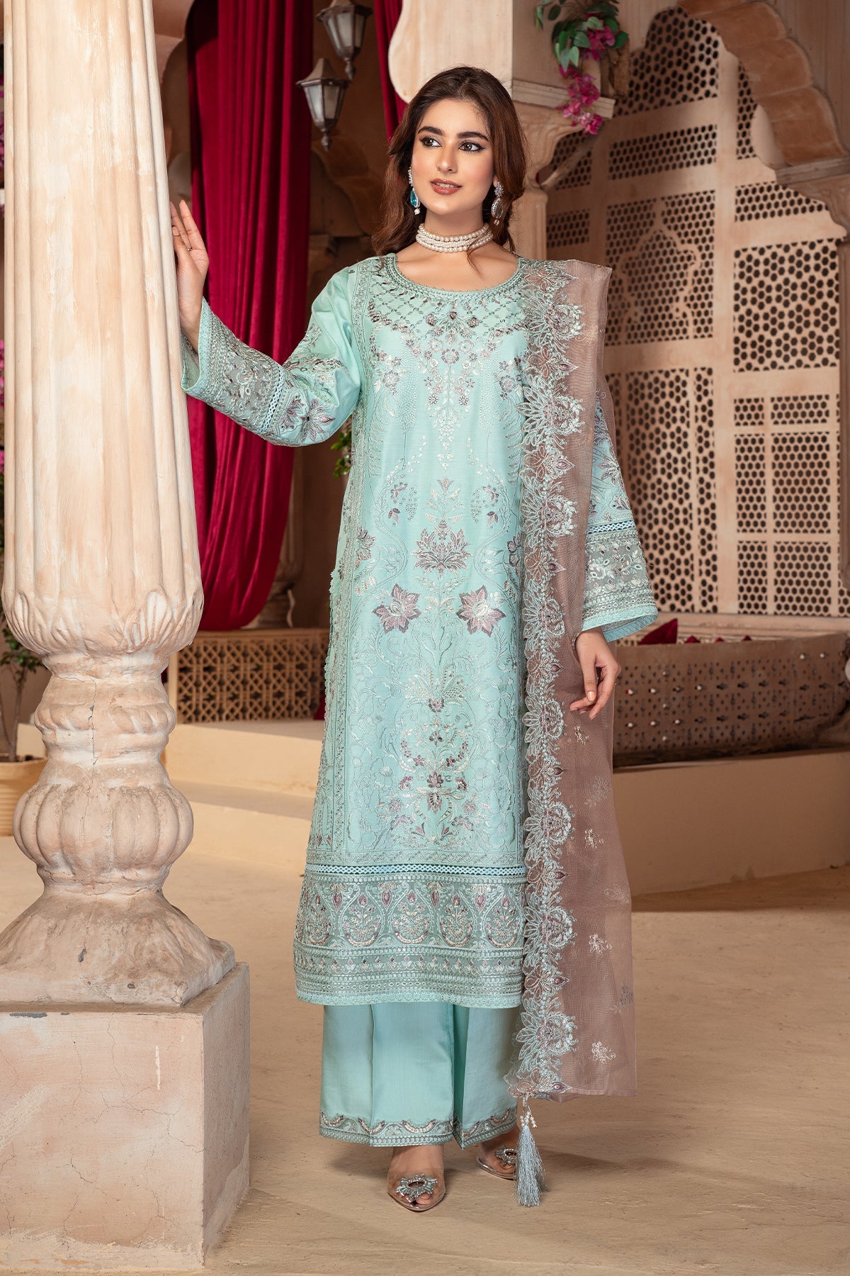 Raya By Imrozia Serene Stitched 3 Piece Winter Collection'2025-IP-120 Miksha