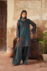 Iznik Unstitched 3 Piece Pre Fall Linen Collection'2025-IPF-01