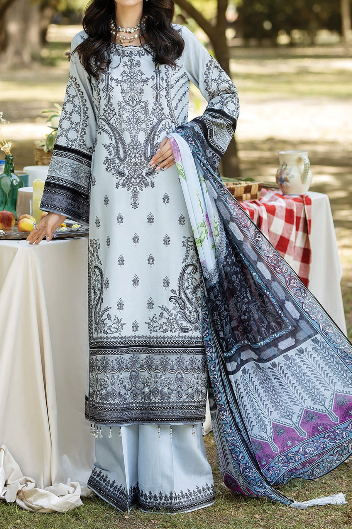 Jaan-E-Adaa By Imrozia Unstitched 3 Piece Luxury Emb Lawn Collection'2024-IPL-02-Rooh
