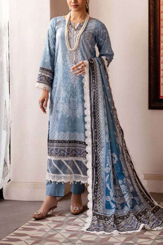 Mausummery Unstitched 3 Piece Spring Summer Lawn Vol-01 Collection'2024-Iris