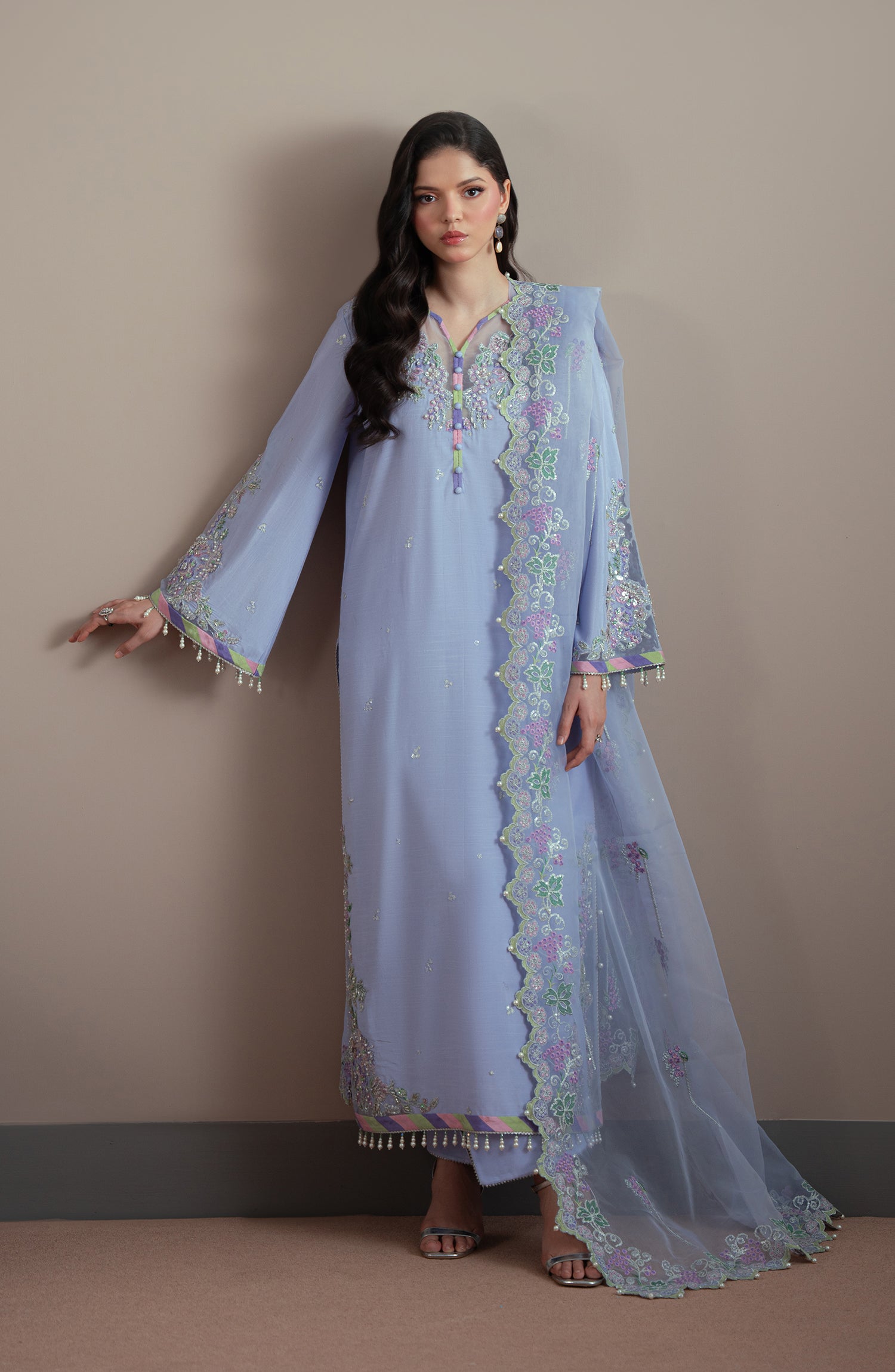 Elvin By Fabiha Fatima Unstitched 3 Piece Formals Collection'2025-Iris