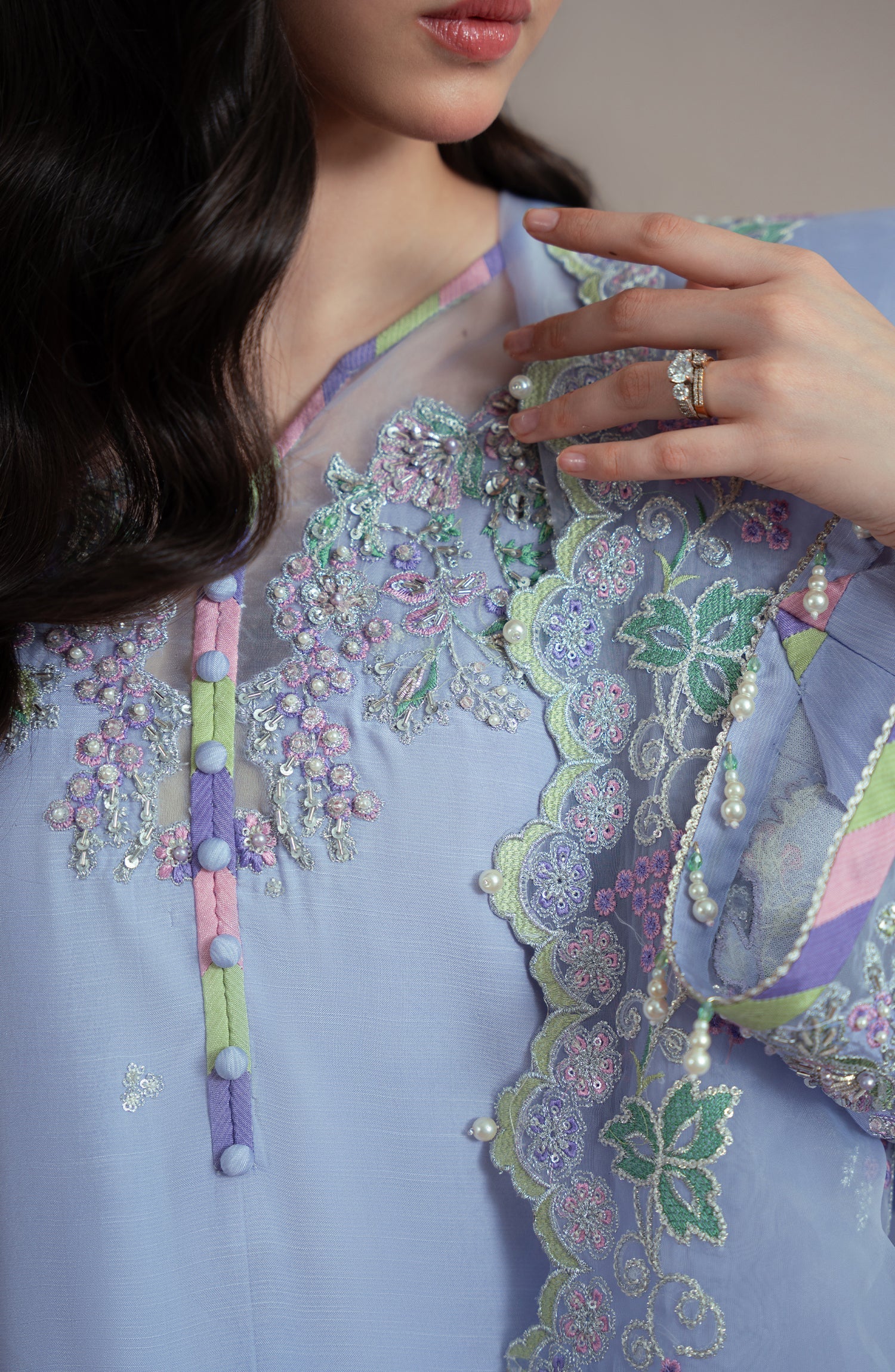 Elvin By Fabiha Fatima Unstitched 3 Piece Formals Collection'2025-Iris