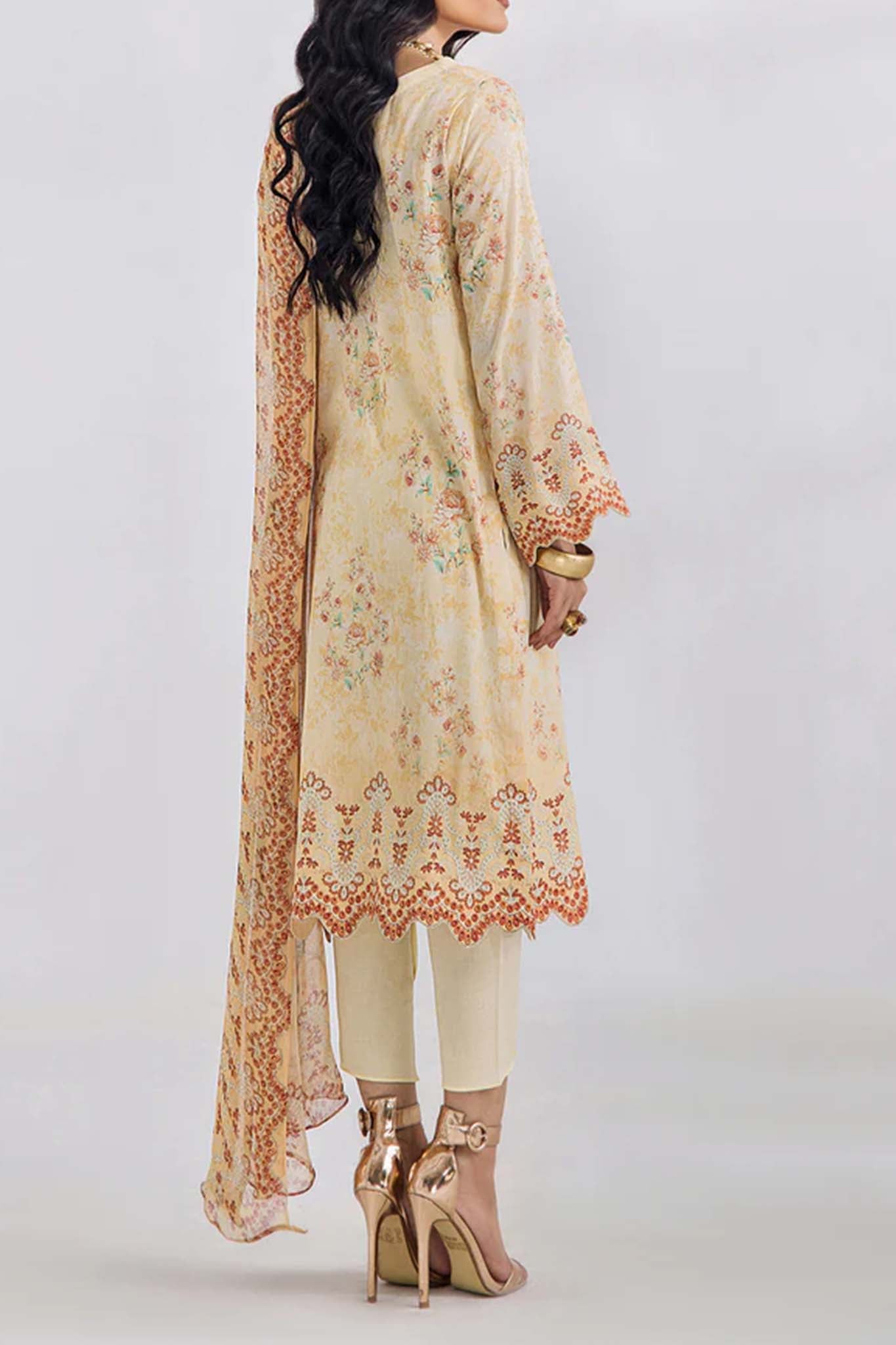 Inara by Adan's Libas 3 Piece Unstitched Luxury Lawn Collection'2024-D-5661