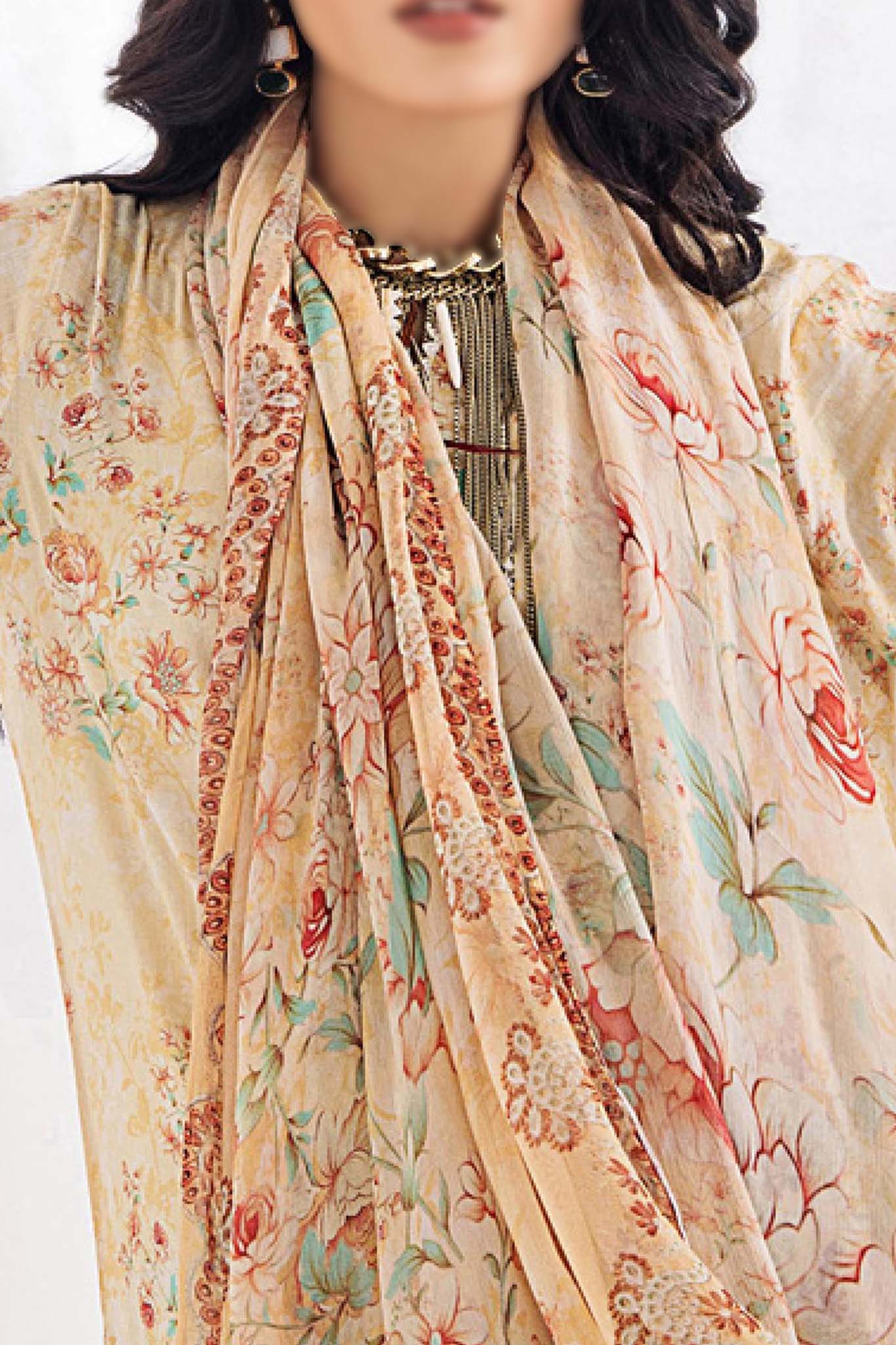 Inara by Adan's Libas 3 Piece Unstitched Luxury Lawn Collection'2024-D-5661