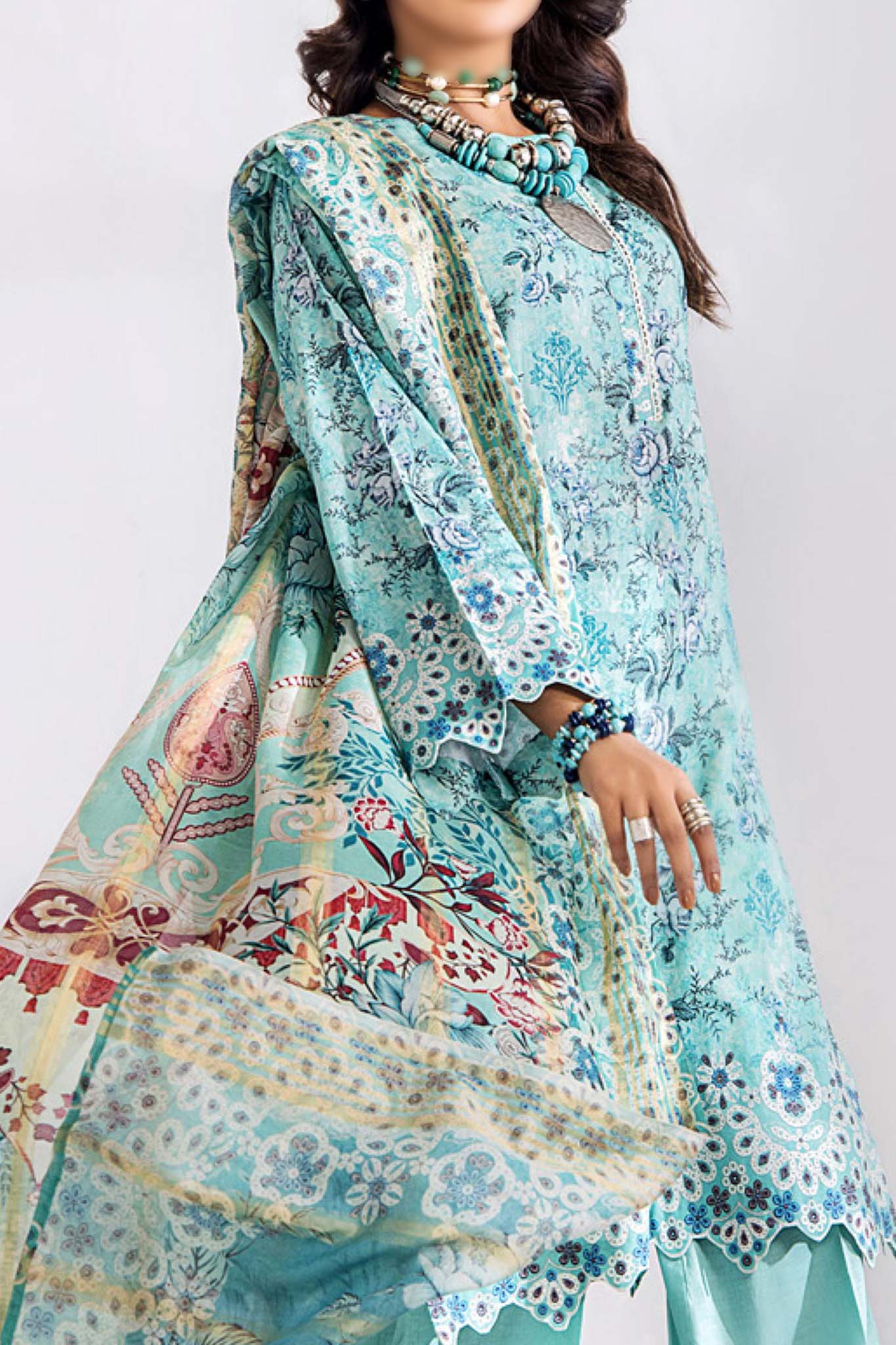 Inara by Adan's Libas 3 Piece Unstitched Luxury Lawn Collection'2024-D-5663