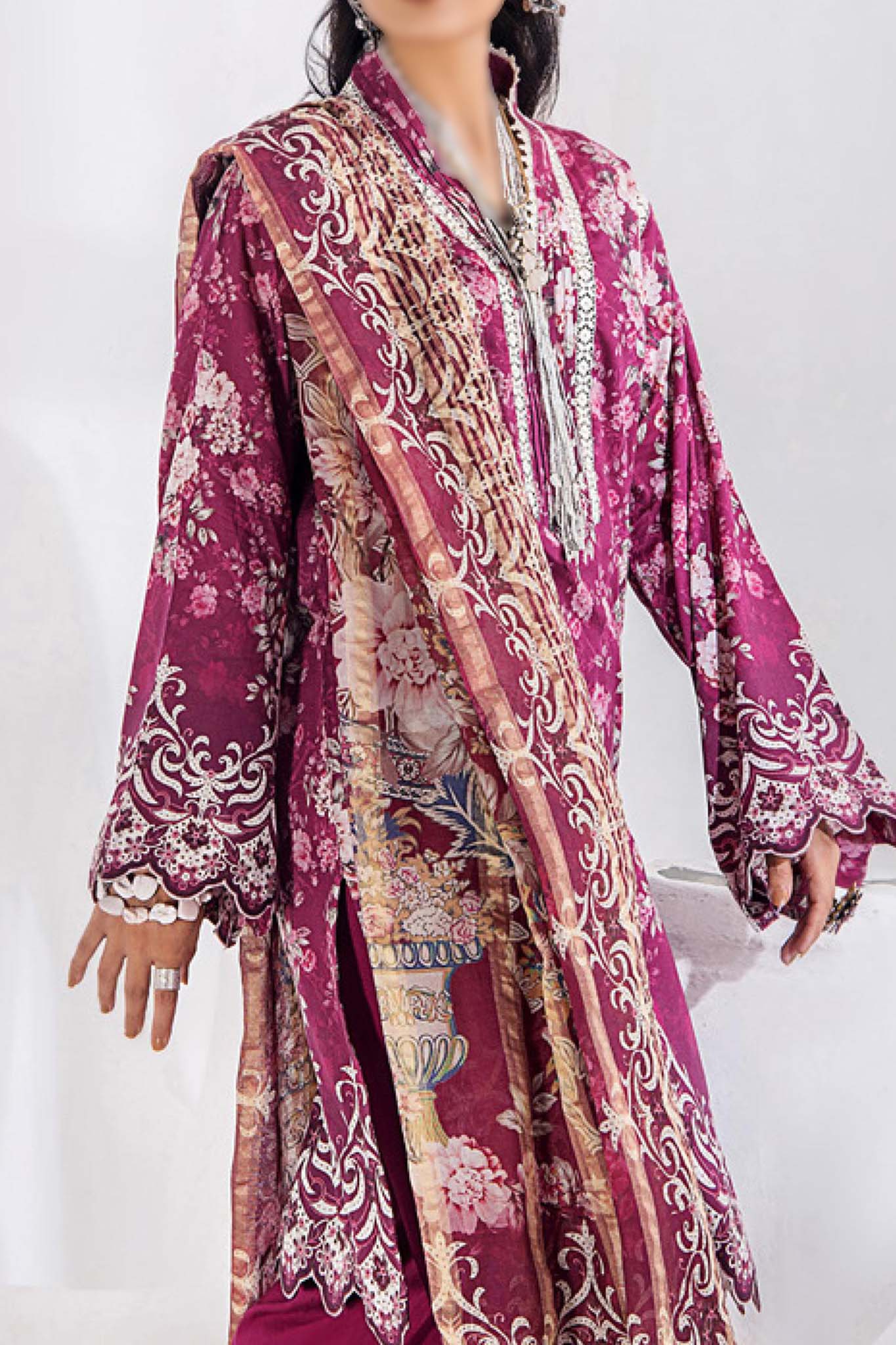 Inara by Adan's Libas 3 Piece Unstitched Luxury Lawn Collection'2024-D-5666