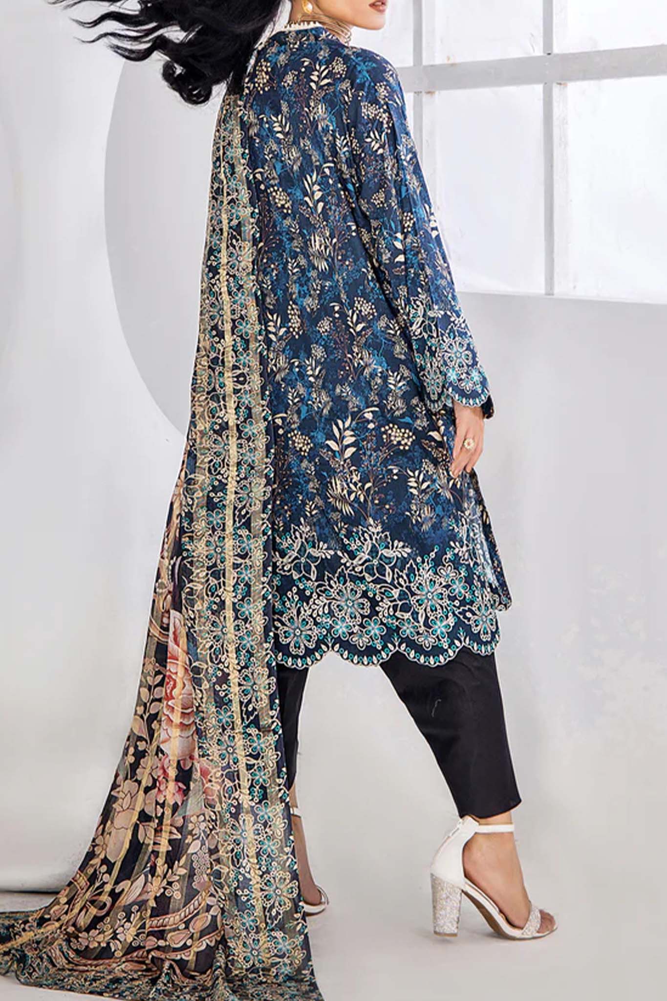 Inara by Adan's Libas 3 Piece Unstitched Luxury Lawn Collection'2024-D-5668