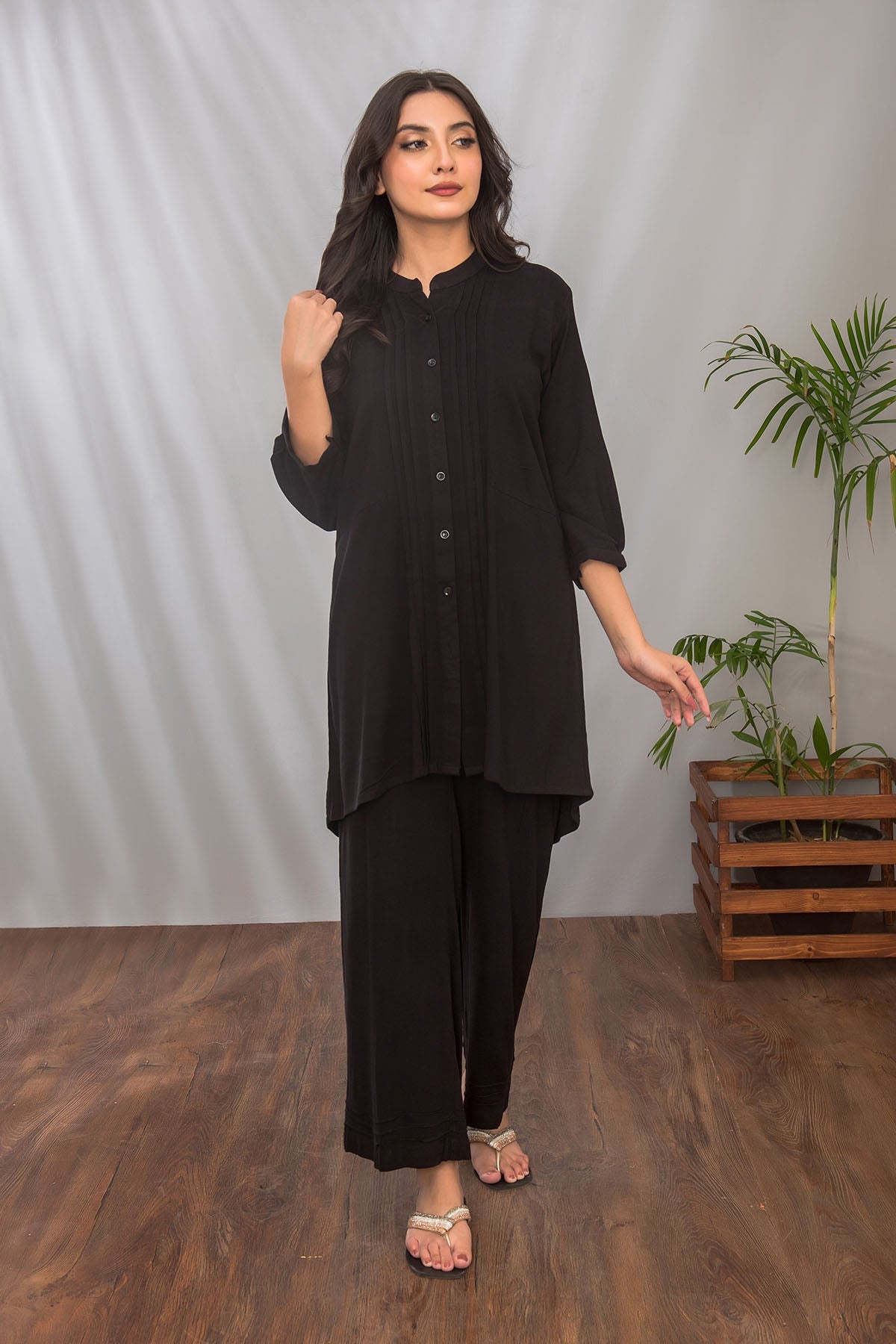 Irish Linen 2 Pc Suit for women, crafted from premium linen fabric, offering a stylish and comfortable look, perfect for any occasion in Pakistan.