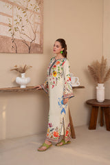 Aqs N Man Stitched 2 Piece Summer Collection'2025-Ivoria | AM-037