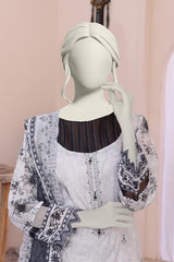 Almeerah Unstitched 3 Piece Emb Cutwork Lawn Vol-04 Collection'2025-Ivory Ash Dream