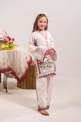Sprinkles Stitched 2 Piece Kids Khaddar Collection-Ivory Muse