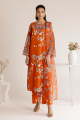 Dastan Edit 1 By Esra Stitched 3 Piece Embroidered lawn Collection-DT-23-14