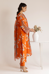 Dastan Edit 1 By Esra Stitched 3 Piece Embroidered lawn Collection-DT-23-14