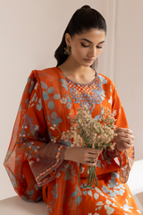 Dastan Edit 1 By Esra Stitched 3 Piece Embroidered lawn Collection-DT-23-14