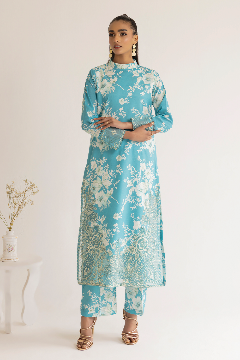 Dastan Edit 1 By Esra Stitched 3 Piece Embroidered lawn Collection-DT-23-10