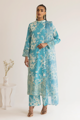 Dastan Edit 1 By Esra Stitched 3 Piece Embroidered lawn Collection-DT-23-10