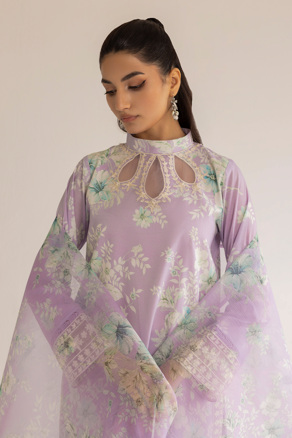 Dastan Edit 1 By Esra Stitched 3 Piece Embroidered lawn Collection-DT-23-12