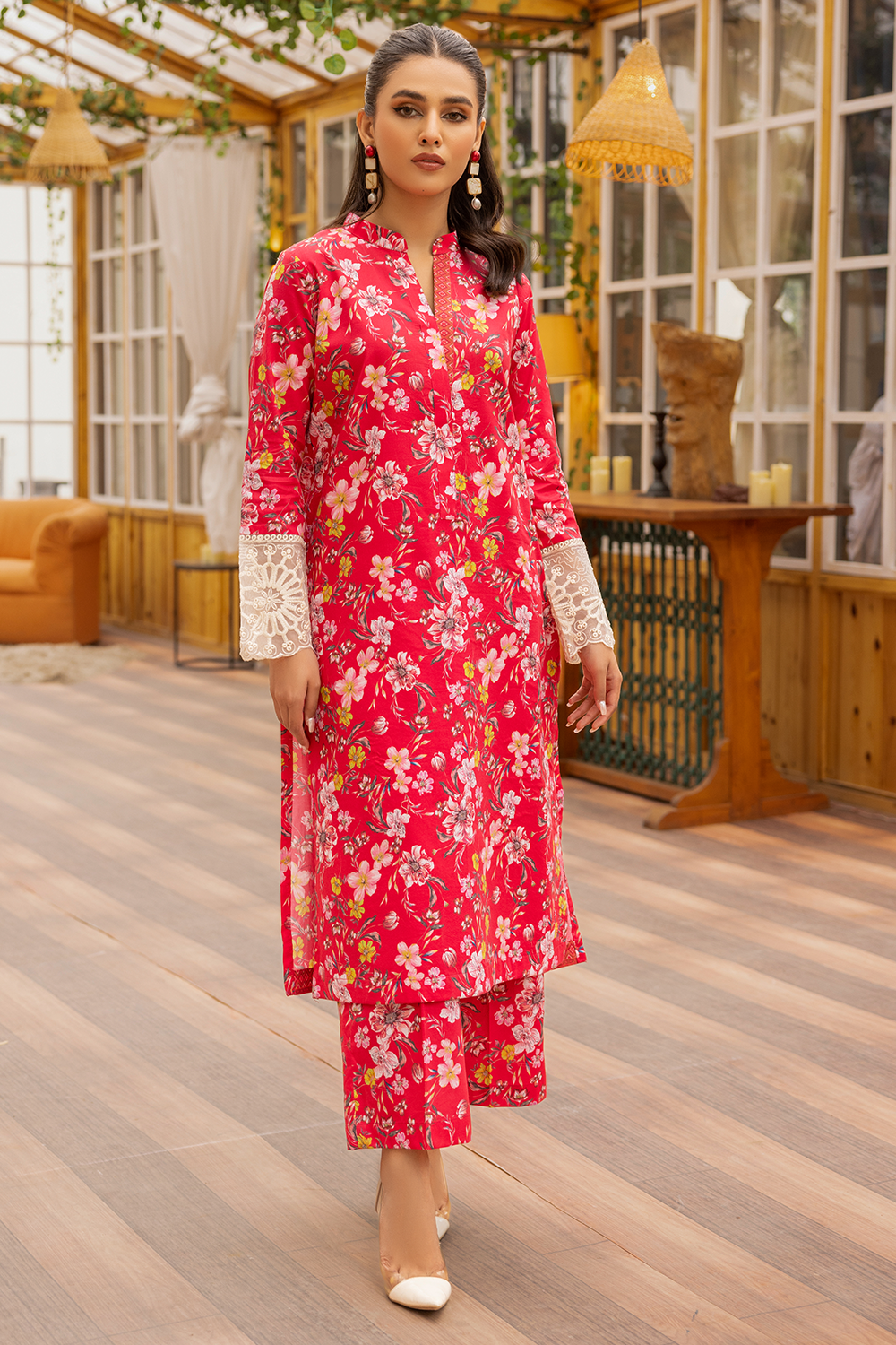 HeyDay By Esra Stitched 2 Piece Cambric Lawn Collection-HD-23-30