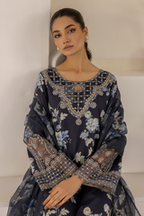 Dastan Edit 1 By Esra Stitched 3 Piece Embroidered lawn Collection-DT-23-13