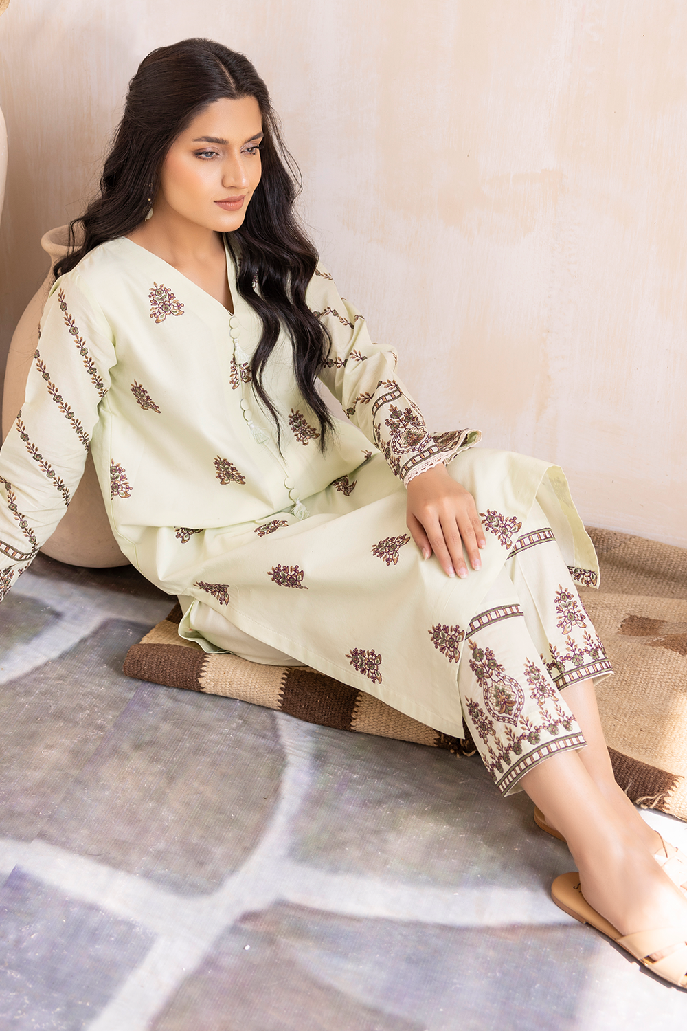 Janan By Esra Stitched 2 Piece Emb Lawn Collection-JN-23-06