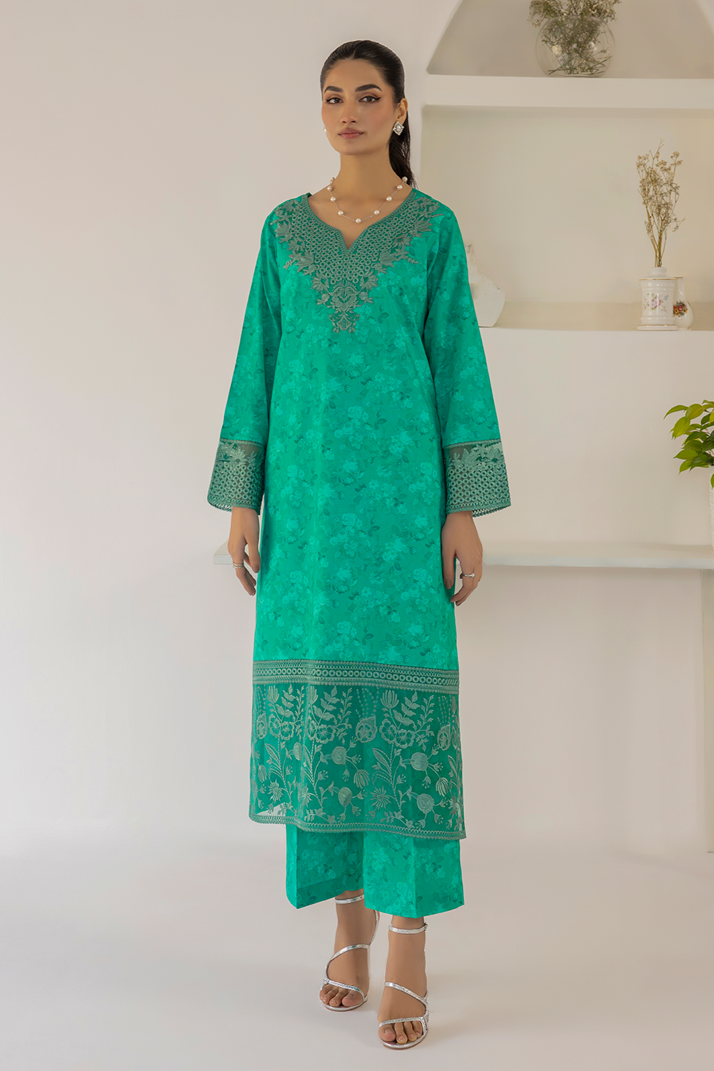 Dastan Edit 1 By Esra Stitched 3 Piece Embroidered lawn Collection-DT-23-15