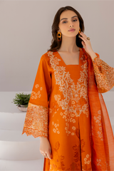 Dastan Edit 1 By Esra Stitched 3 Piece Embroidered lawn Collection-DT-23-08