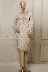 Bin Saeed Stitched 2 Piece Embroidered Jacquard Collection'2023-JAC-07-Skin