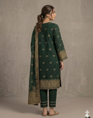 Abeera Exclusive Stitched 3 Piece Summer Jacquard Suit-J-08