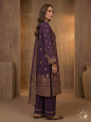 Abeera Exclusive Stitched 3 Piece Summer Jacquard Suit-J-03