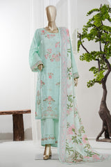 Bin Saeed Stitched 3 Piece Luxury Jacquard Vol-01 Suit-JAQ-2925-FEROZI