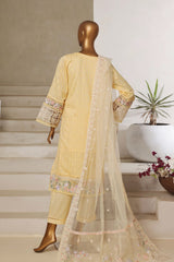 Sada Bahar Stitched 3 Piece Luxury Jacquard Collection'2025-JC-1-Yellow