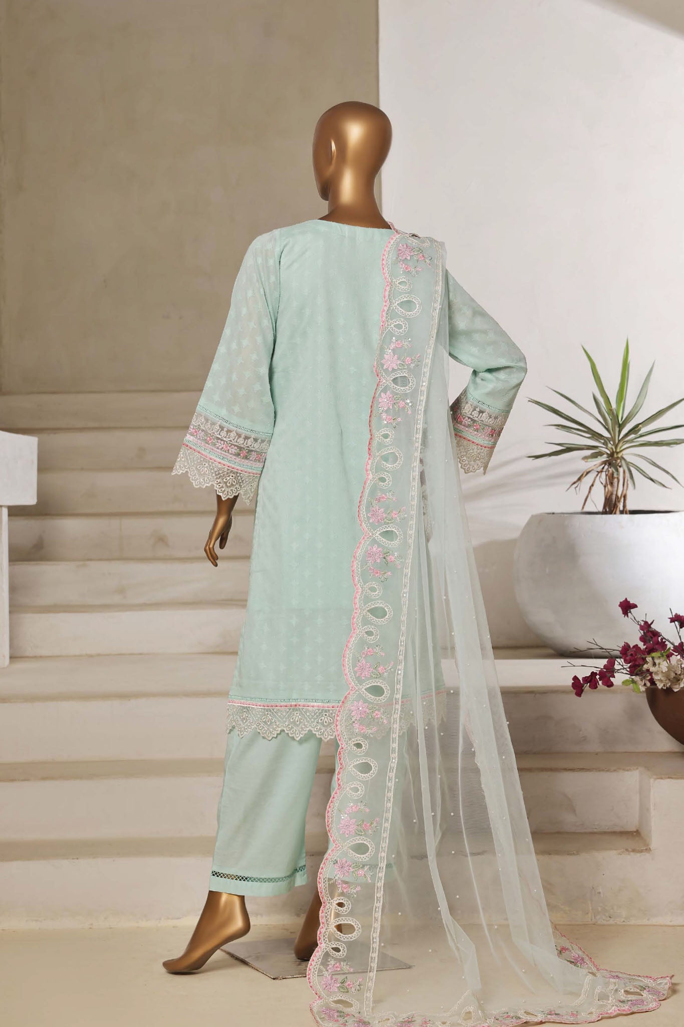 Sada Bahar Stitched 3 Piece Luxury Jacquard Collection'2025-JC-7-Ferozi