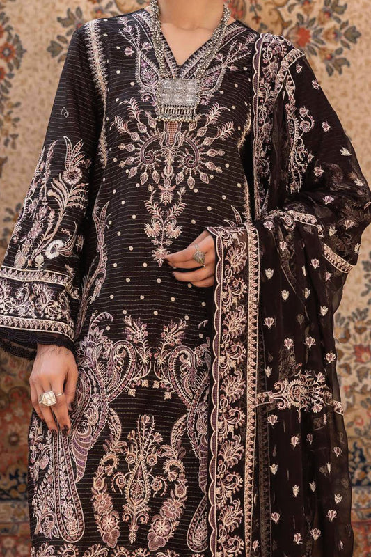 Ulfat By Johra Unstitched 3 Piece Emb Banarsi Jacquard Lawn Collection'2024-JH-254