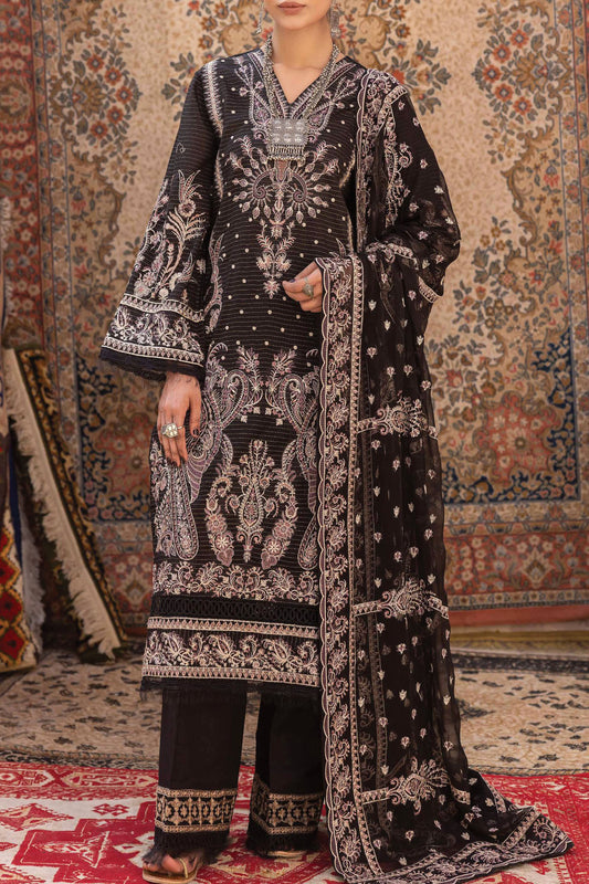 Ulfat By Johra Unstitched 3 Piece Emb Banarsi Jacquard Lawn Collection'2024-JH-254