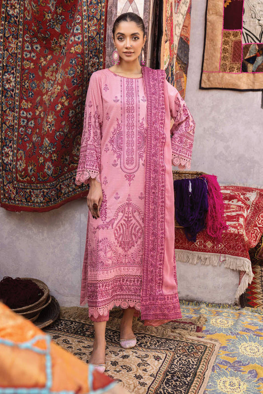 Ulfat By Johra Unstitched 3 Piece Emb Banarsi Jacquard Lawn Collection'2024-JH-258