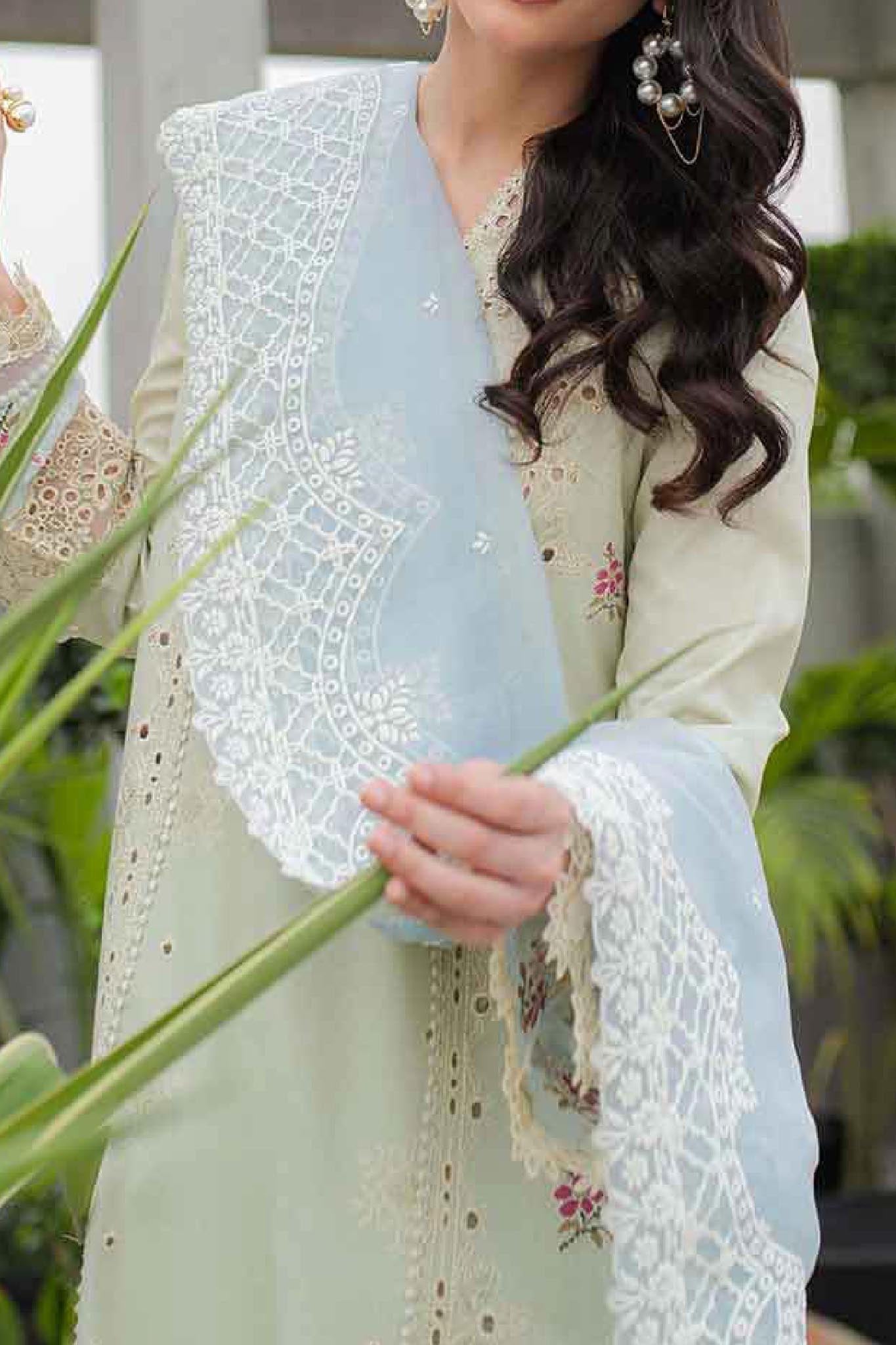 Qline by Qalamkar Unstitched 3 Piece Festive Lawn Collection'2024-JK-04-Aster