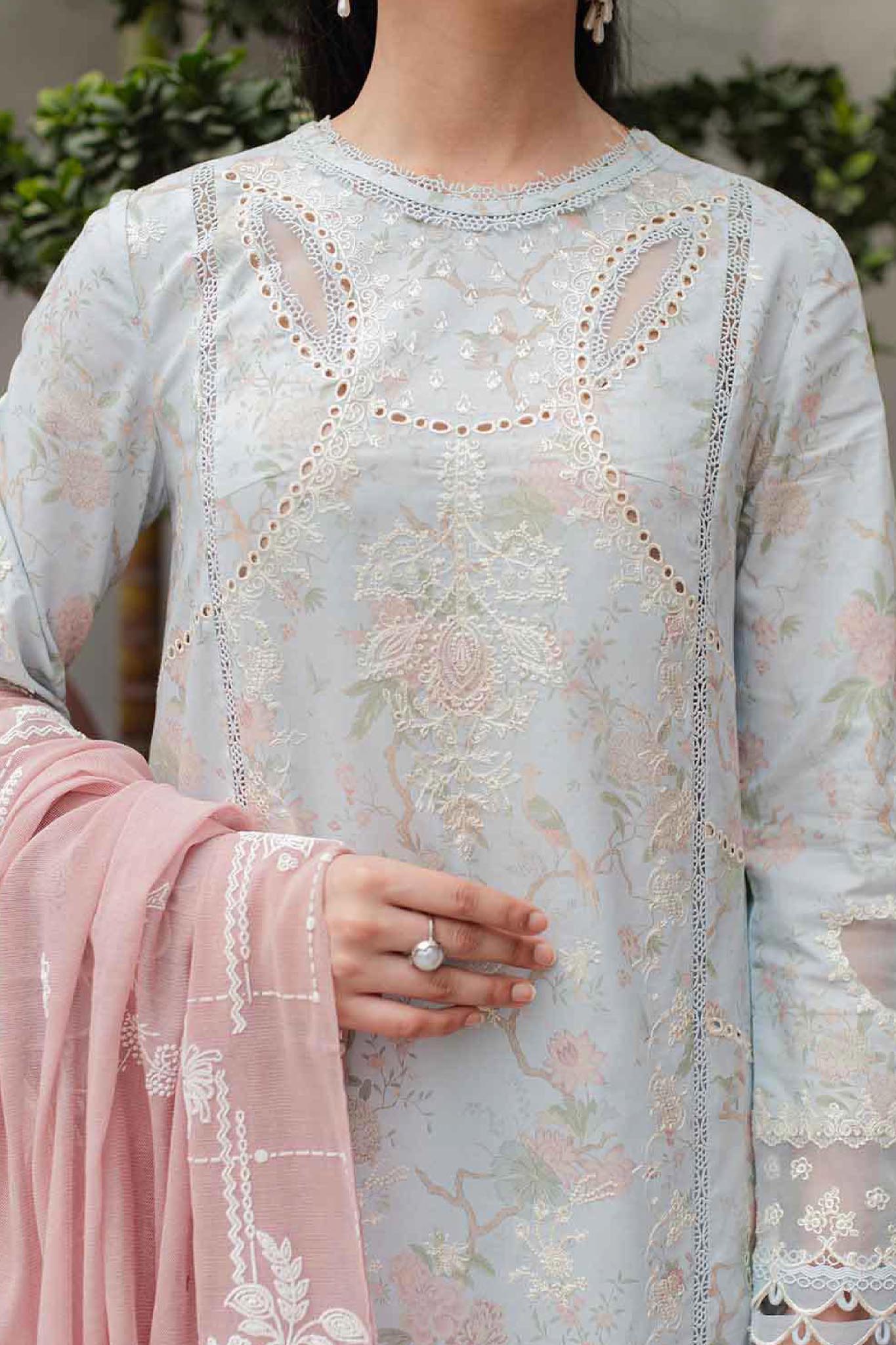 Qline by Qalamkar Unstitched 3 Piece Festive Lawn Collection'2024-JK-06-Octavia