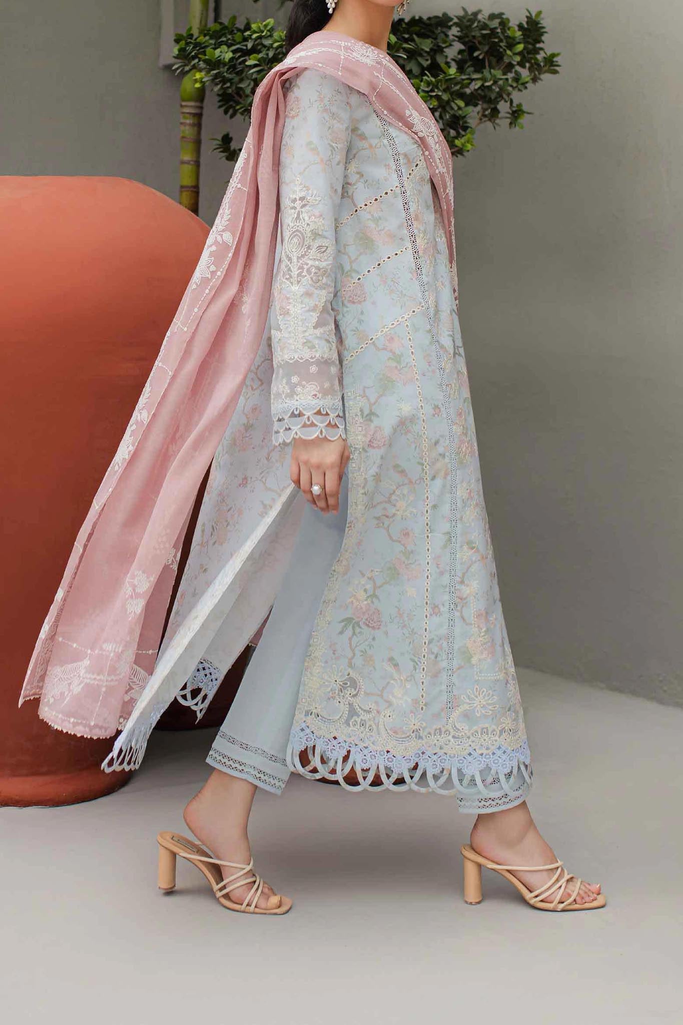 Qline by Qalamkar Unstitched 3 Piece Festive Lawn Collection'2024-JK-06-Octavia